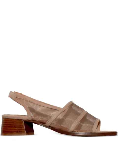 About Arianne 40mm Colette mesh-panelled slingback sandals