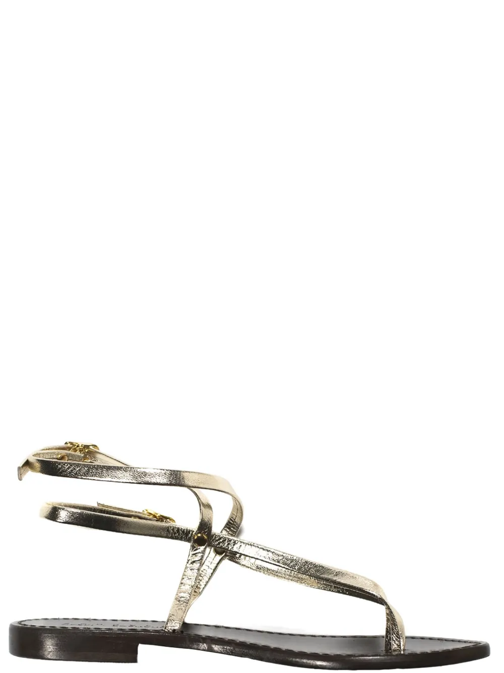 Capri Positano Sandals Ana Leather Sandals In Neutral