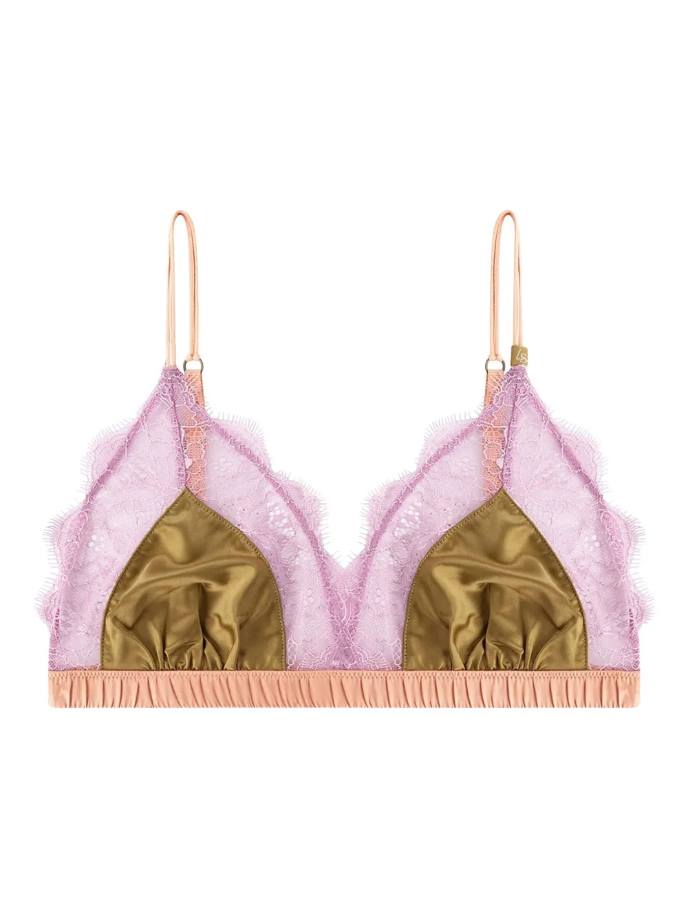 Love Stories lace-trimmed bra - グリーン Love Stories lace-trimmed bra - グリーン
