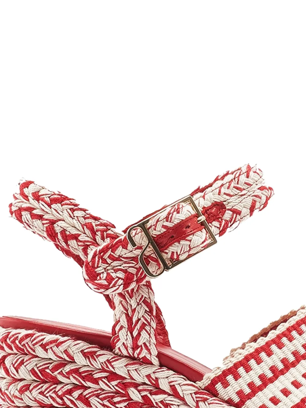 antolina 90mm Brenda braided-sole platform sandals Red