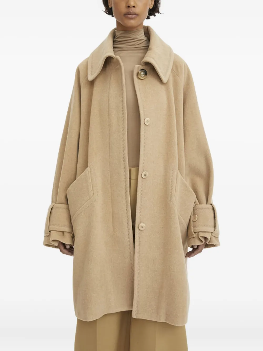 Rodebjer Belted Coat In Brown