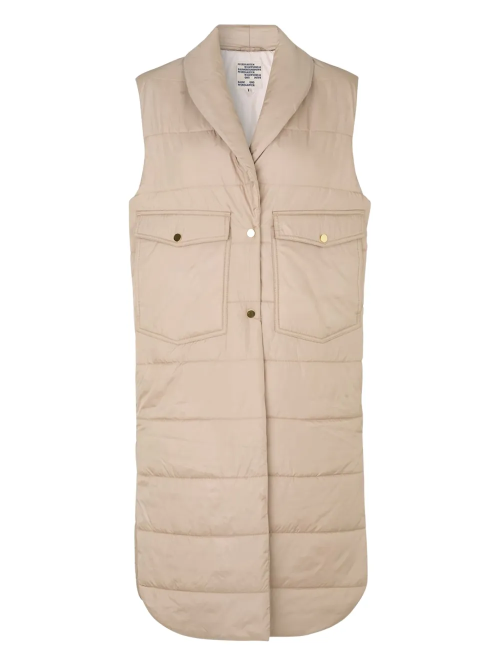Baum Und Pferdgarten Diona Quilted Longline Gilet In Multi