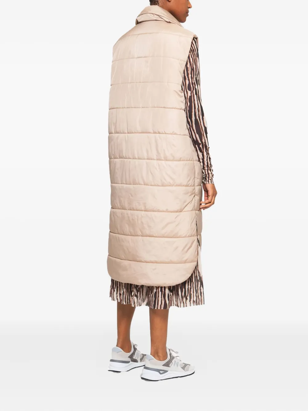Baum Und Pferdgarten Diona Quilted Longline Gilet In Multi