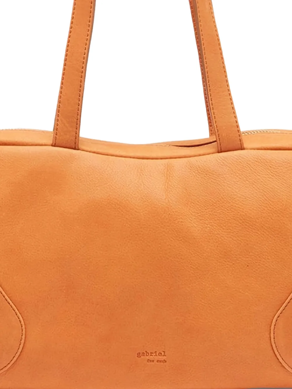 Gabriel for Sach Decerio leather curved-detail shoulder bag - Oranje
