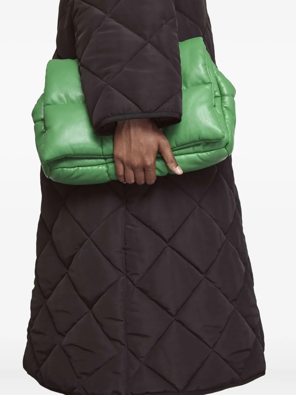 Stand Studio Sue Quilted Hooded Coat In Black