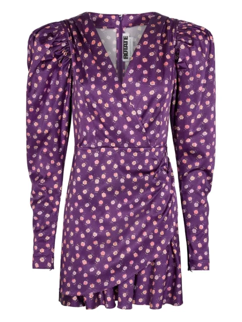 ROTATE BIRGER CHRISTENSEN puff-sleeve floral print mini dress