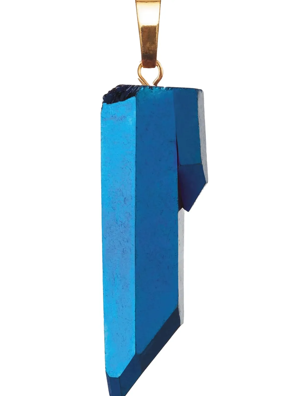 Crystal Haze quartz-stone pendant - Blauw