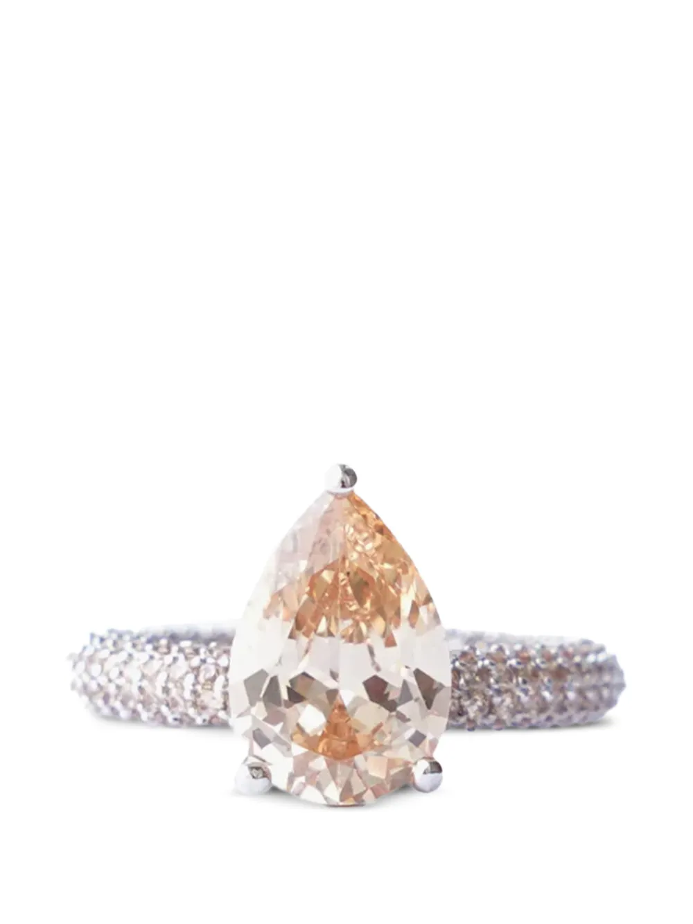 Izabel Display Anello Mega Drop con zircone - Argento