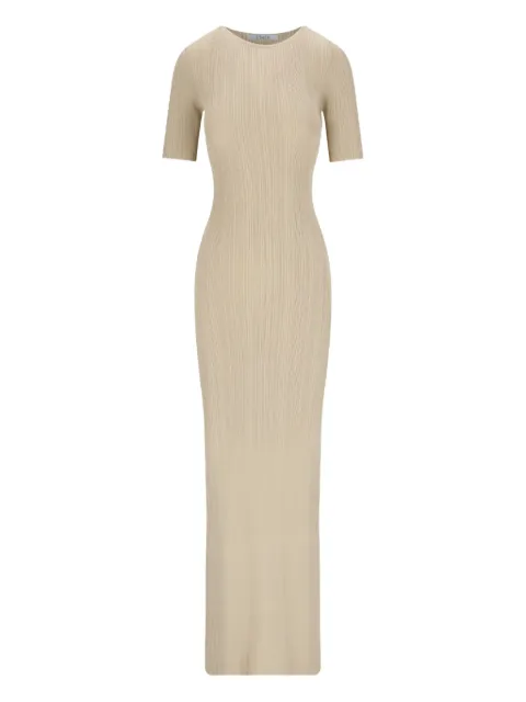 ETHER Apus ribbed short-sleeve maxi dress