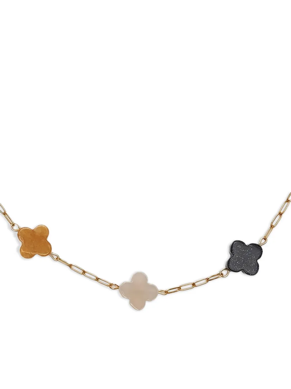 Labelled Jewellery قلادة سلسلة بزينة برسيم | Image 2