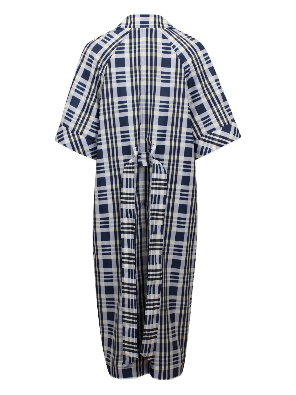 Baum Und Pferdgarten checked double-breasted coat Blauw