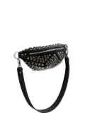 NASHA rivet-embellished leather shoulder bag - Black