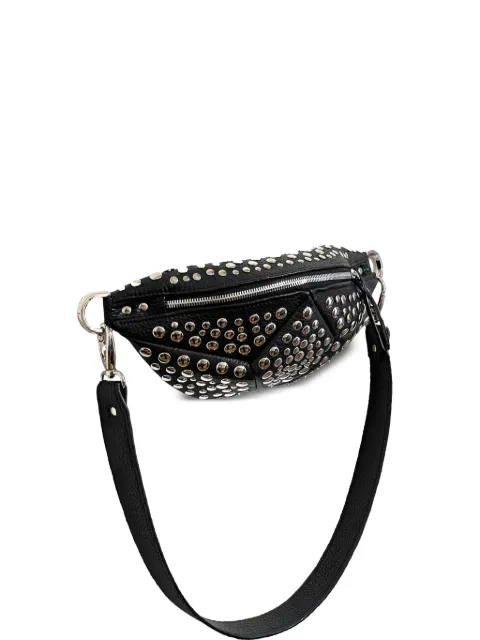 NASHA rivet-embellished leather shoulder bag 
