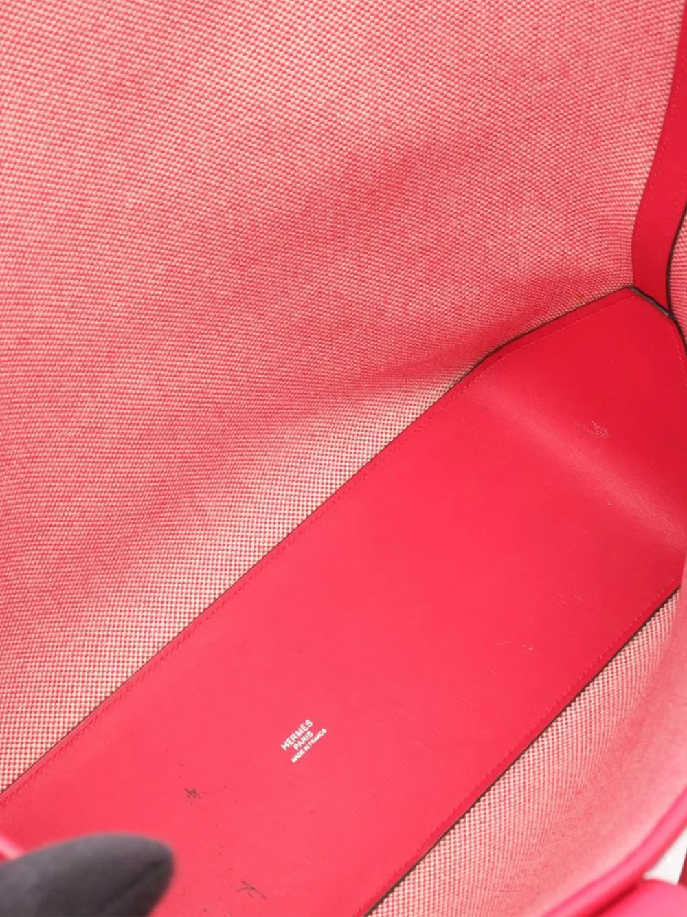Pre-owned Hermes 2021 Toile H And Swift Cabas H En Biais 40 Tote Bag In Pink