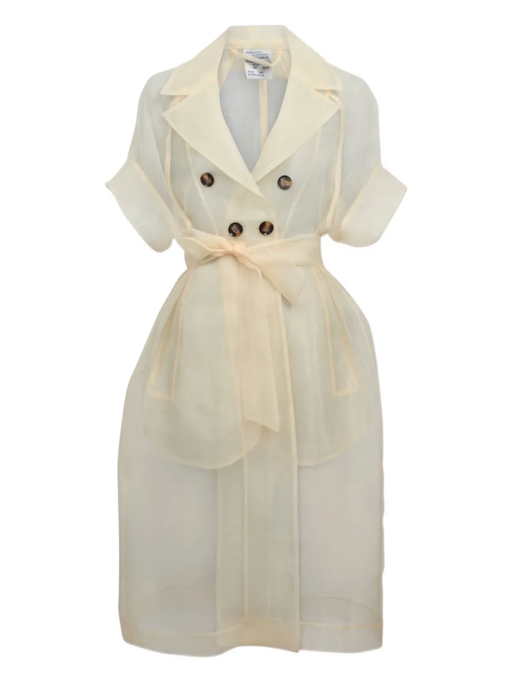 Baum Und Pferdgarten double-breasted chiffon dress Beige