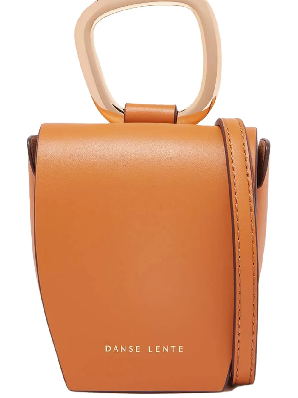 Danse Lente Pablo Top-handle Leather Bucket Bag In Brown
