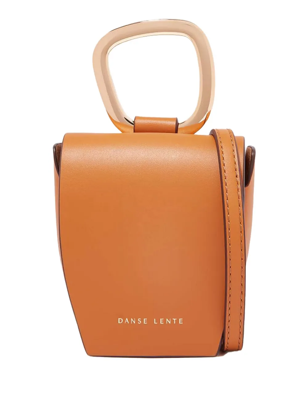 Danse Lente Pablo Top-handle Leather Bucket Bag In Brown