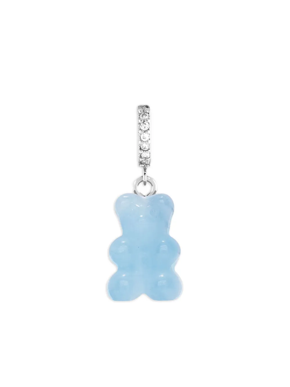 Crystal Haze Nostalgia Bear crystal-embellished hoop earring | Blue | Image 1