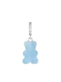 Crystal Haze Nostalgia Bear crystal-embellished hoop earring - Blue