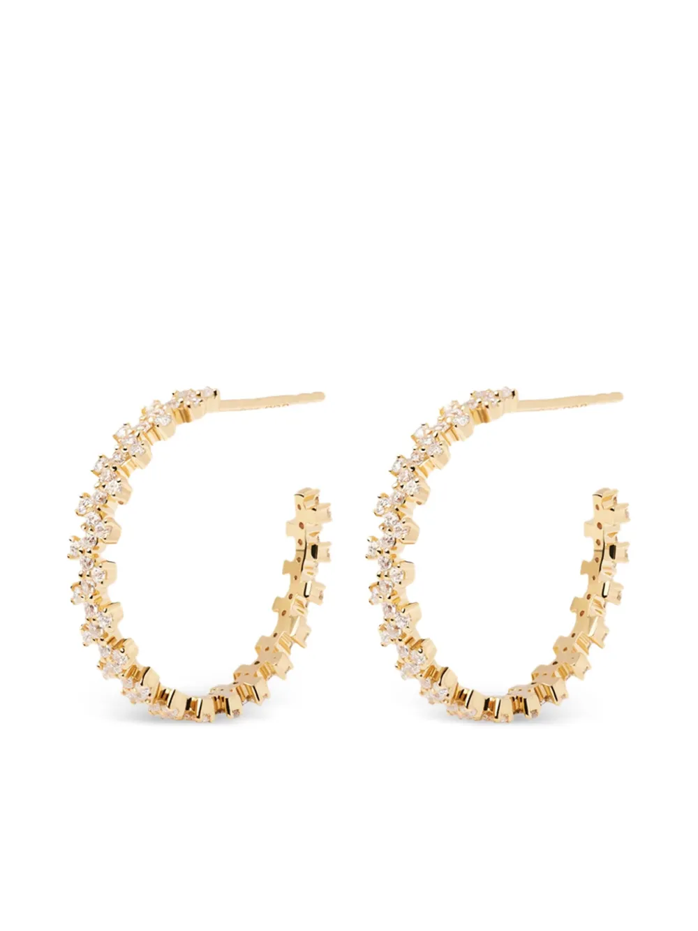 PD PAOLA Orecchini a cerchio con pavé - Oro