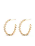 PD PAOLA zircon-pavé hoop earrings - Gold
