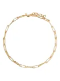 Crystal Haze Locked pave-set chain necklace - Gold