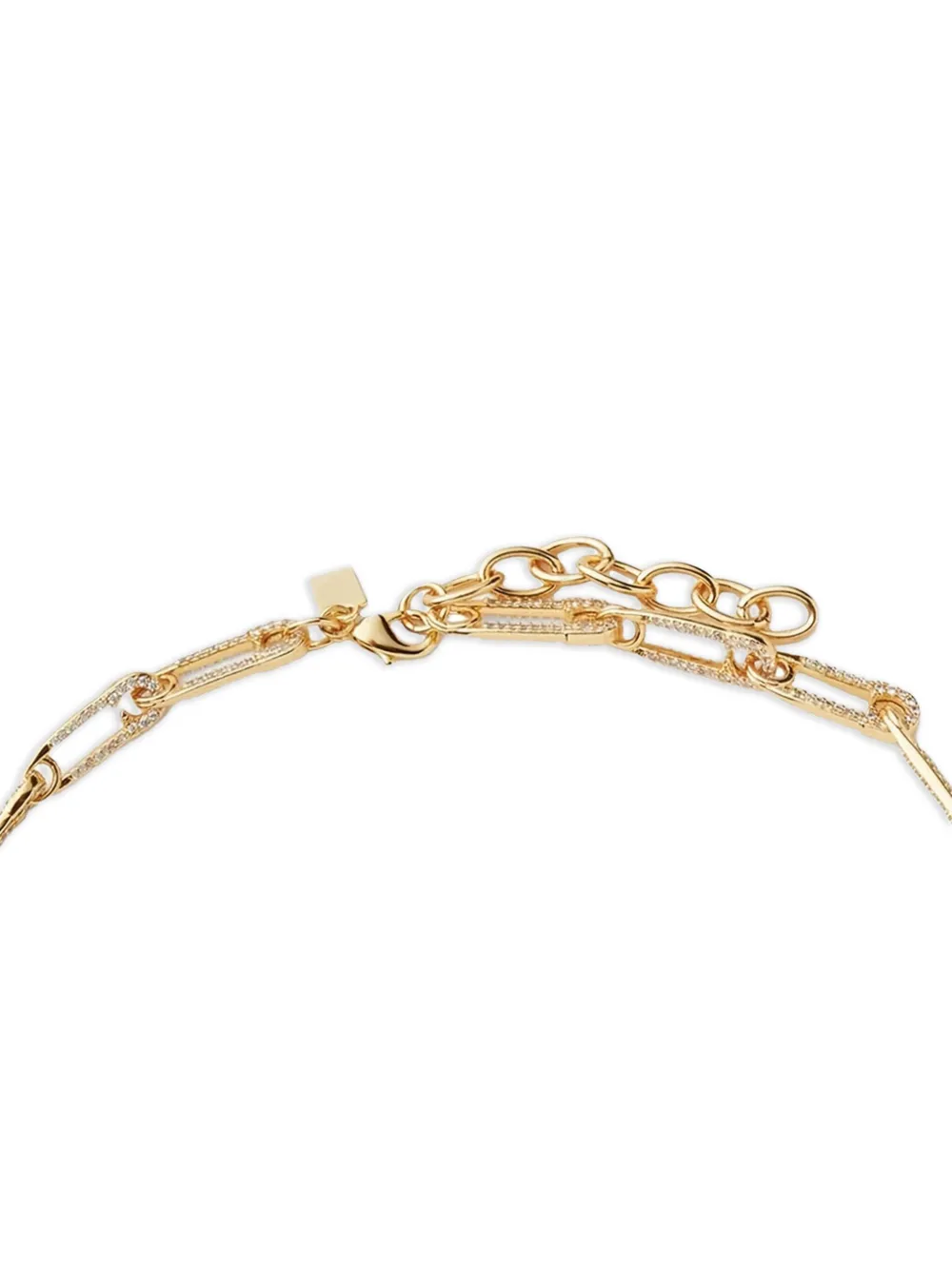 Crystal Haze Locked pave-set chain necklace | Image 2