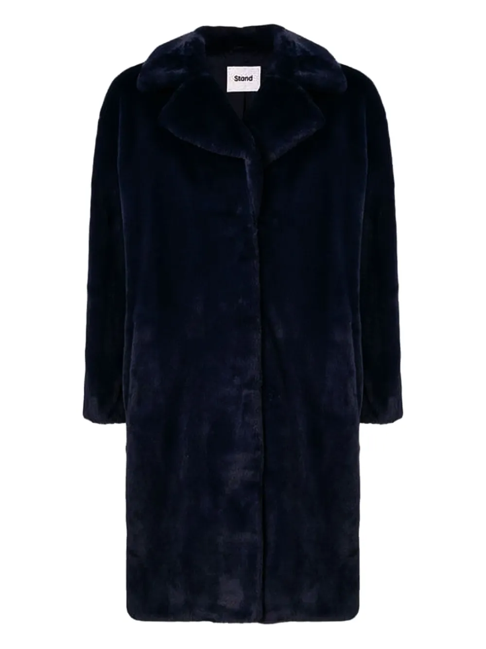 STAND STUDIO Camille Cocoon faux-fur coat Blauw