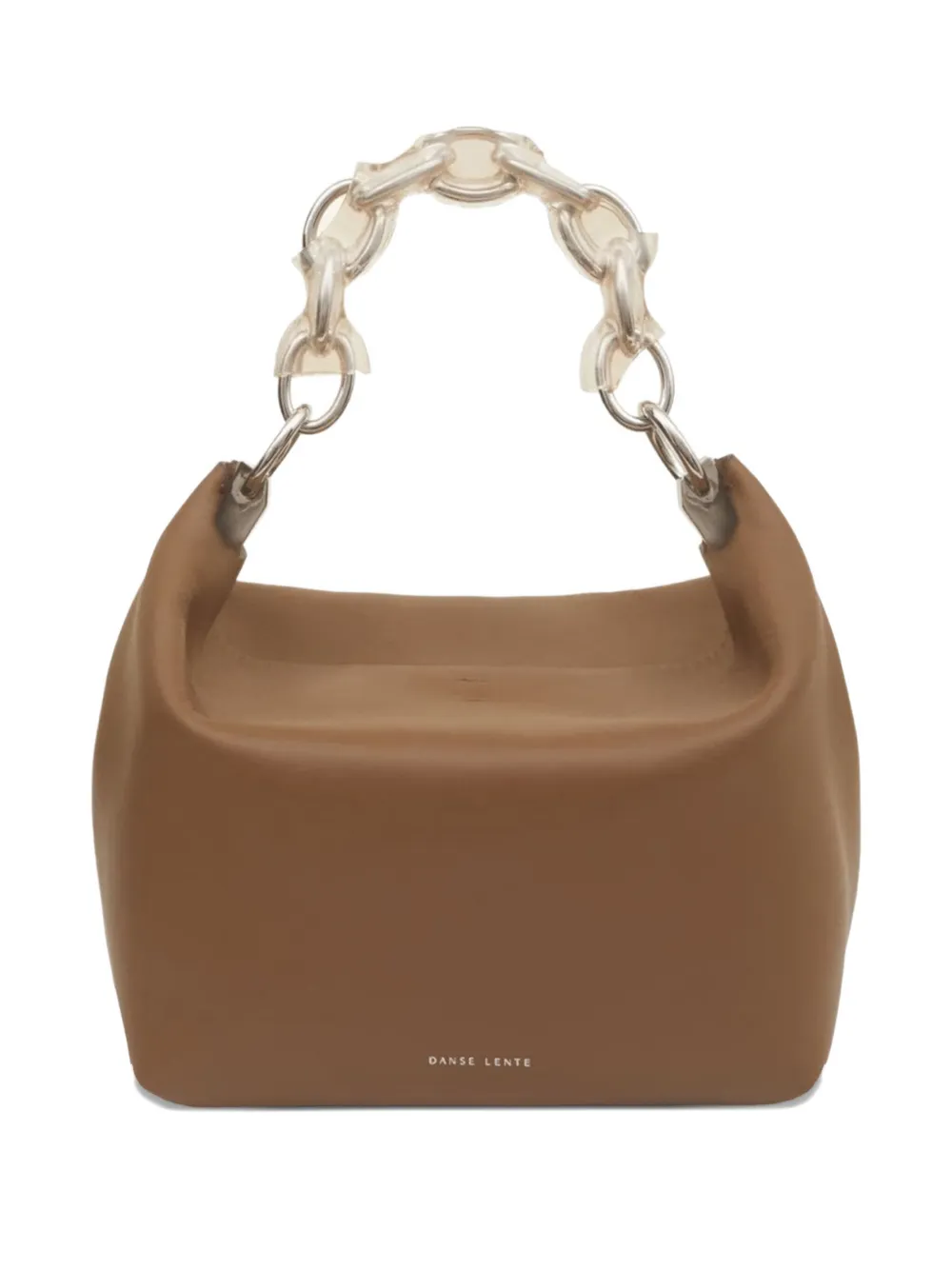 Danse Lente Ela chain-link leather shoulder bag Bruin