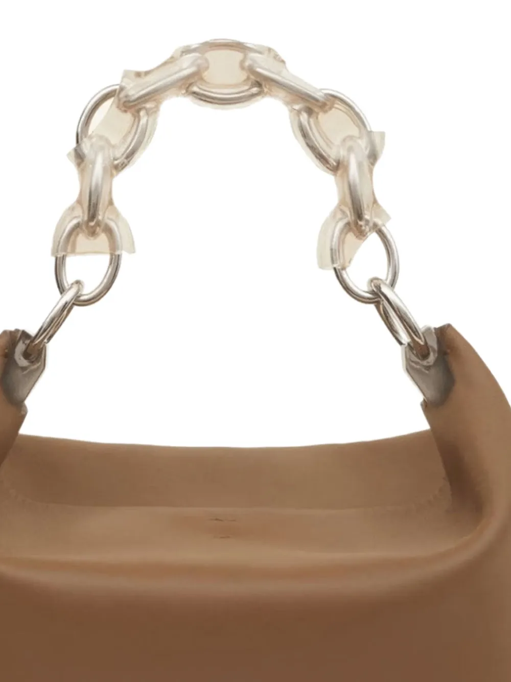Danse Lente Ela chain-link leather shoulder bag - Bruin