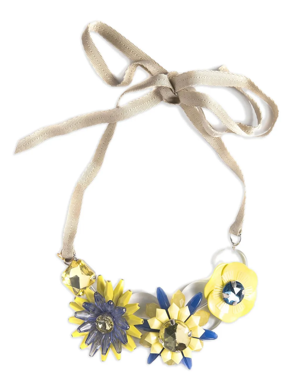 Marina Fossati Margaret floral-embellishment necklace | Yellow | Image 1