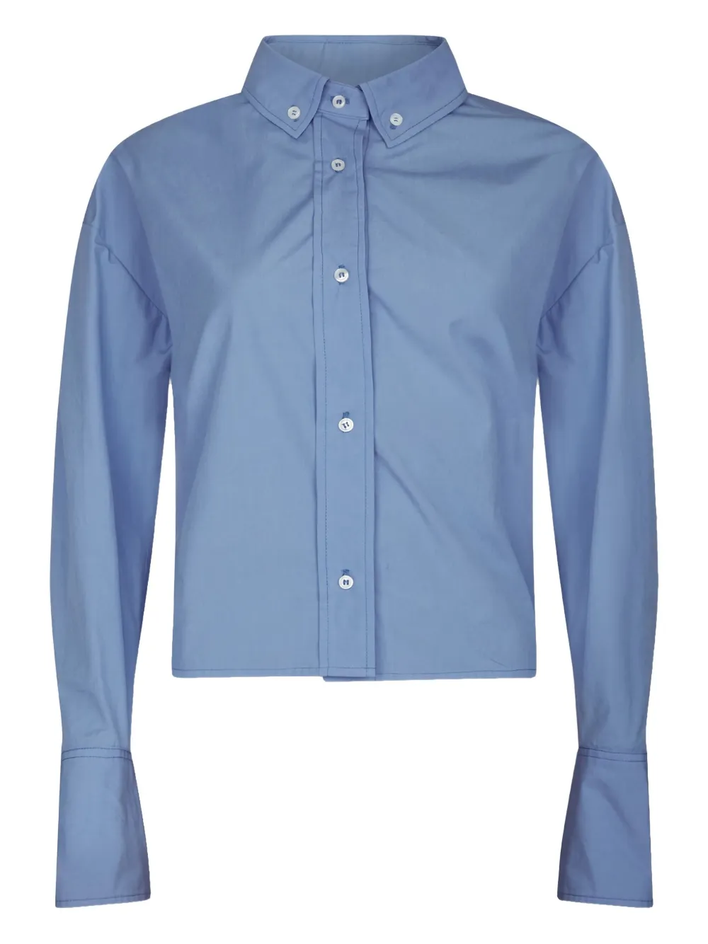 Loulou Studio Pulau Long-sleeved Button-up Shirt In Blue