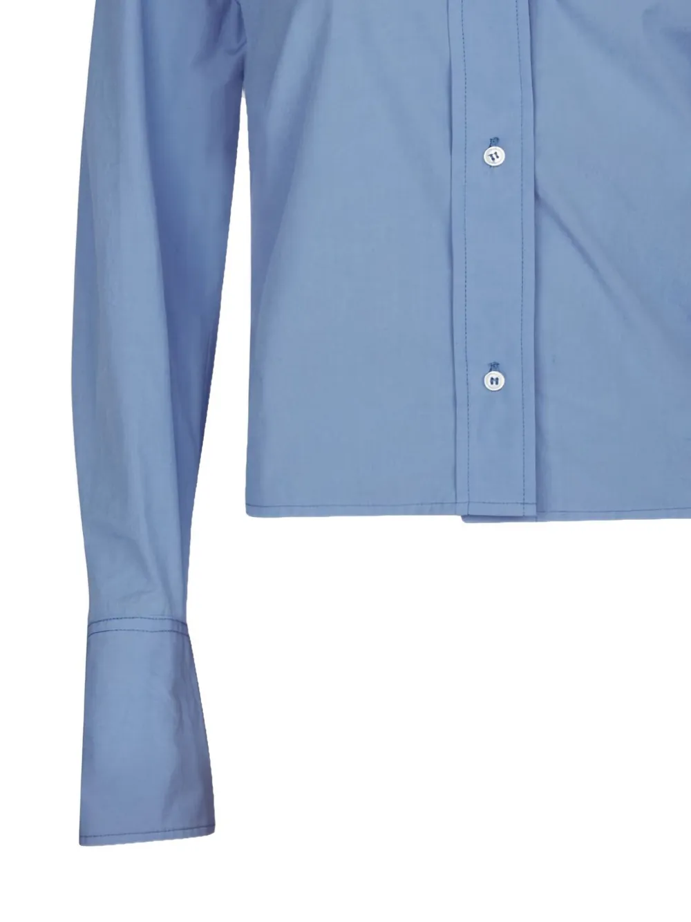 Loulou Studio Pulau Long-sleeved Button-up Shirt In Blue