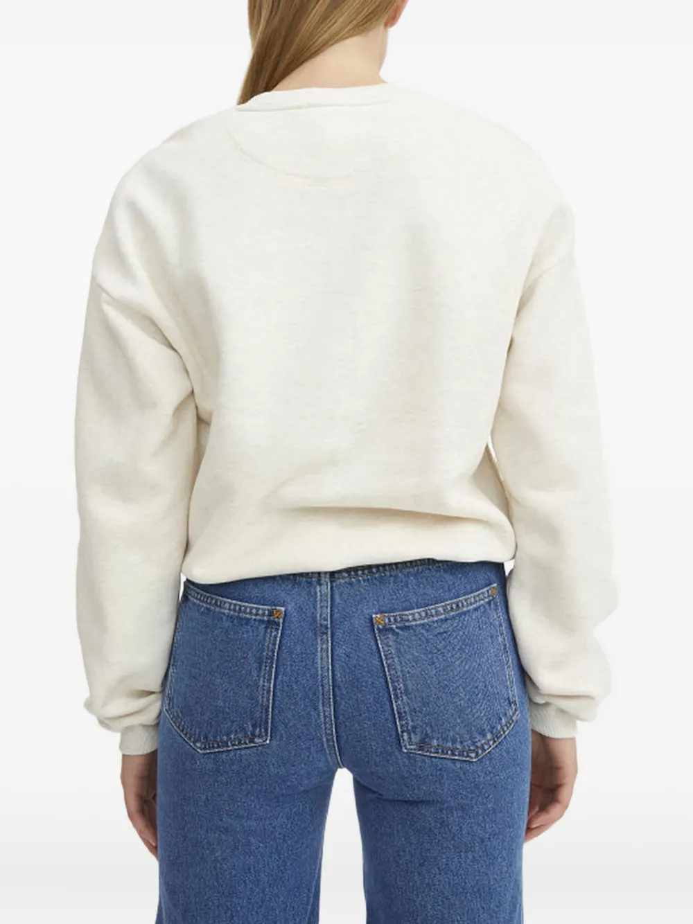 Rodebjer abstract-print cotton sweatshirt Wit