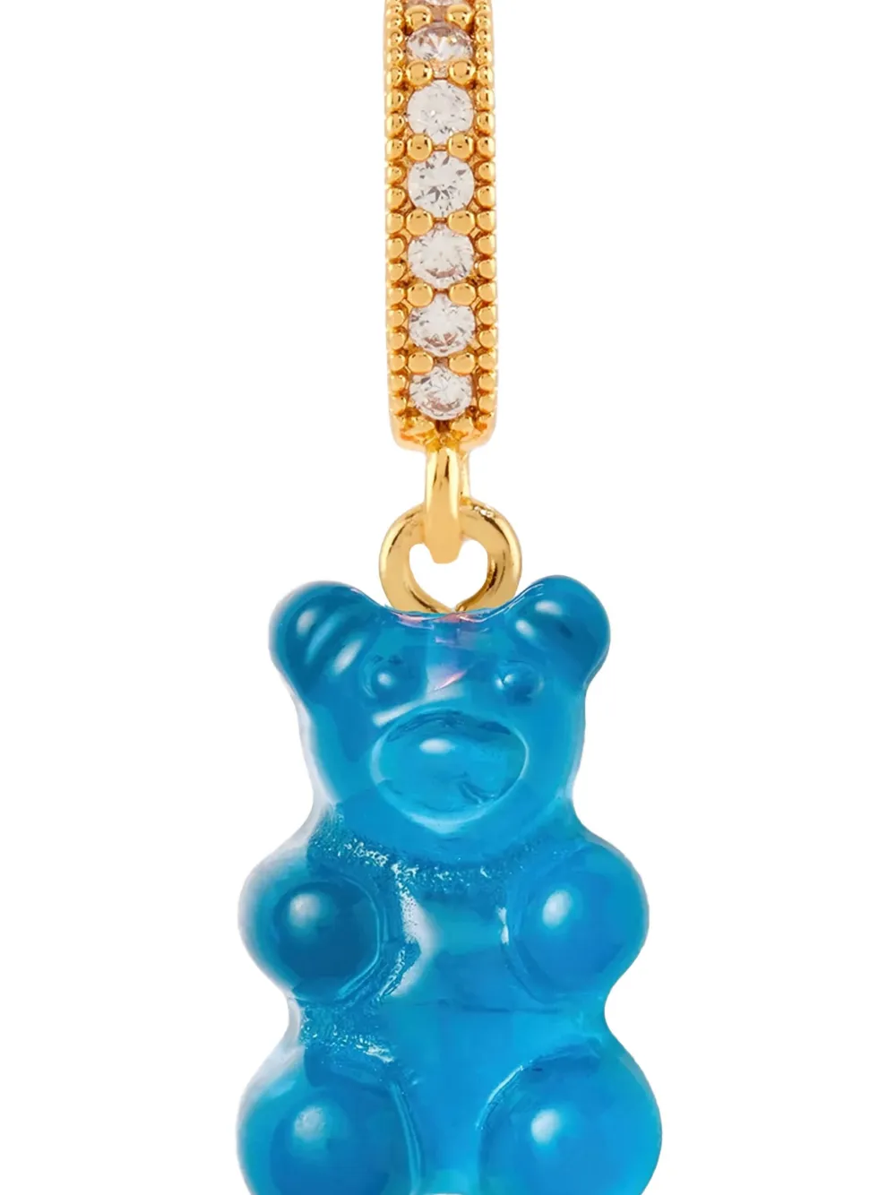 Crystal Haze Nostalgia Bear Pendant In Blue