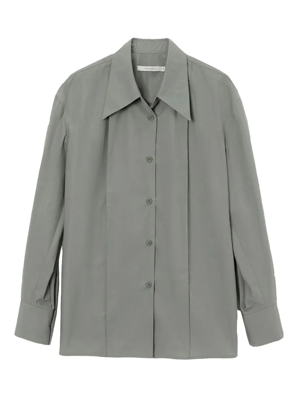 Low Classic balloon-sleeve cotton shirt | Grey | Image 1