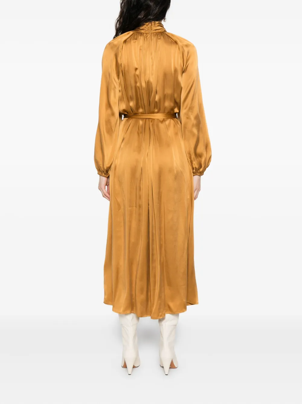 ZIMMERMANN Hypnotic Twist Sheath midi dress Bruin