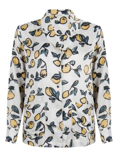 Love Stories Bluemoon lemon-print pyjama shirt