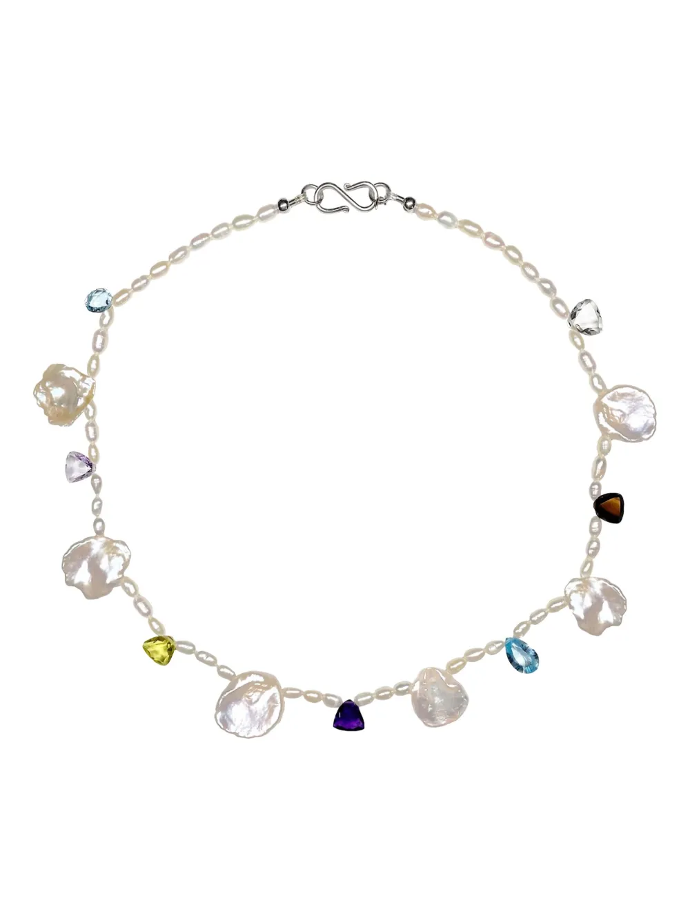 Margaux Studios Cornflake Girl baroque-pearl necklace - Argento