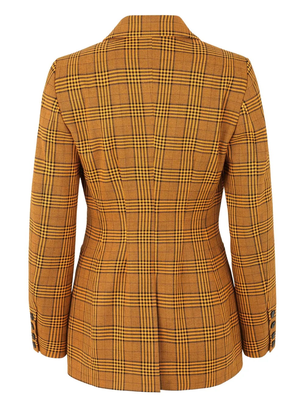Baum Und Pferdgarten Bryony Checked Single-breasted Blazer In Brown