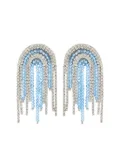 Crystal Haze Santorini crystal beaded fringe earrings - Blue