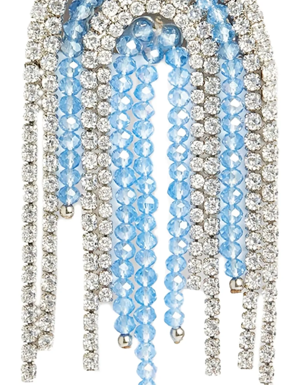 Crystal Haze Santorini crystal beaded fringe earrings | Image 2