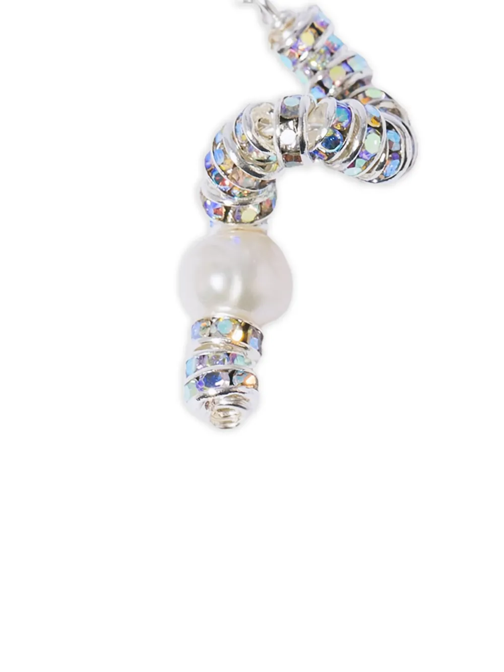 Pearl Octopuss. Y Tiny Snakes pearl crystal-embellished earrings | Image 2
