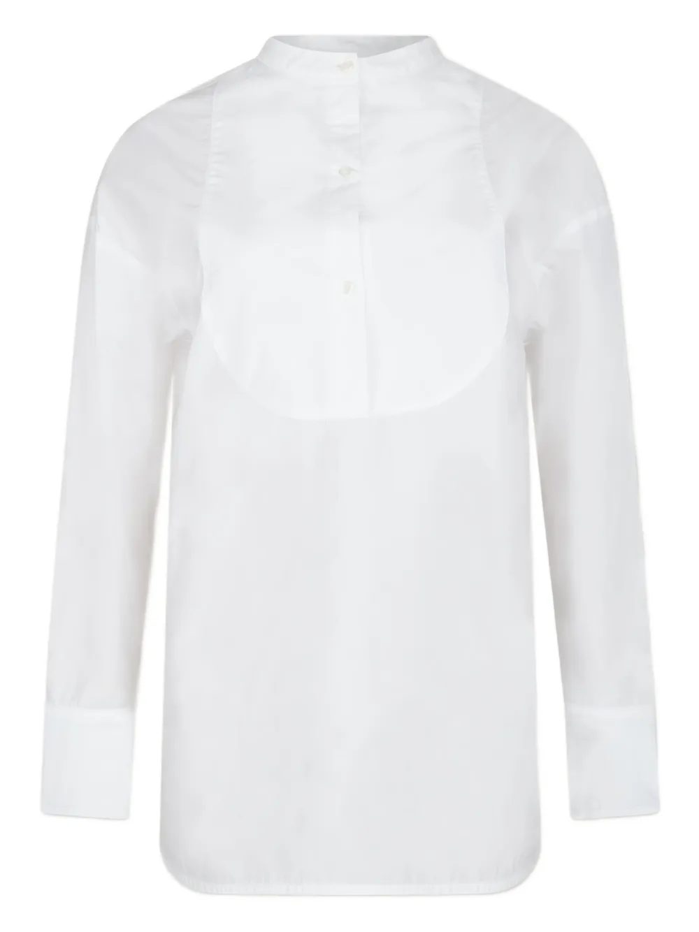Loulou Studio Long-sleeved Panelled Shirt In White