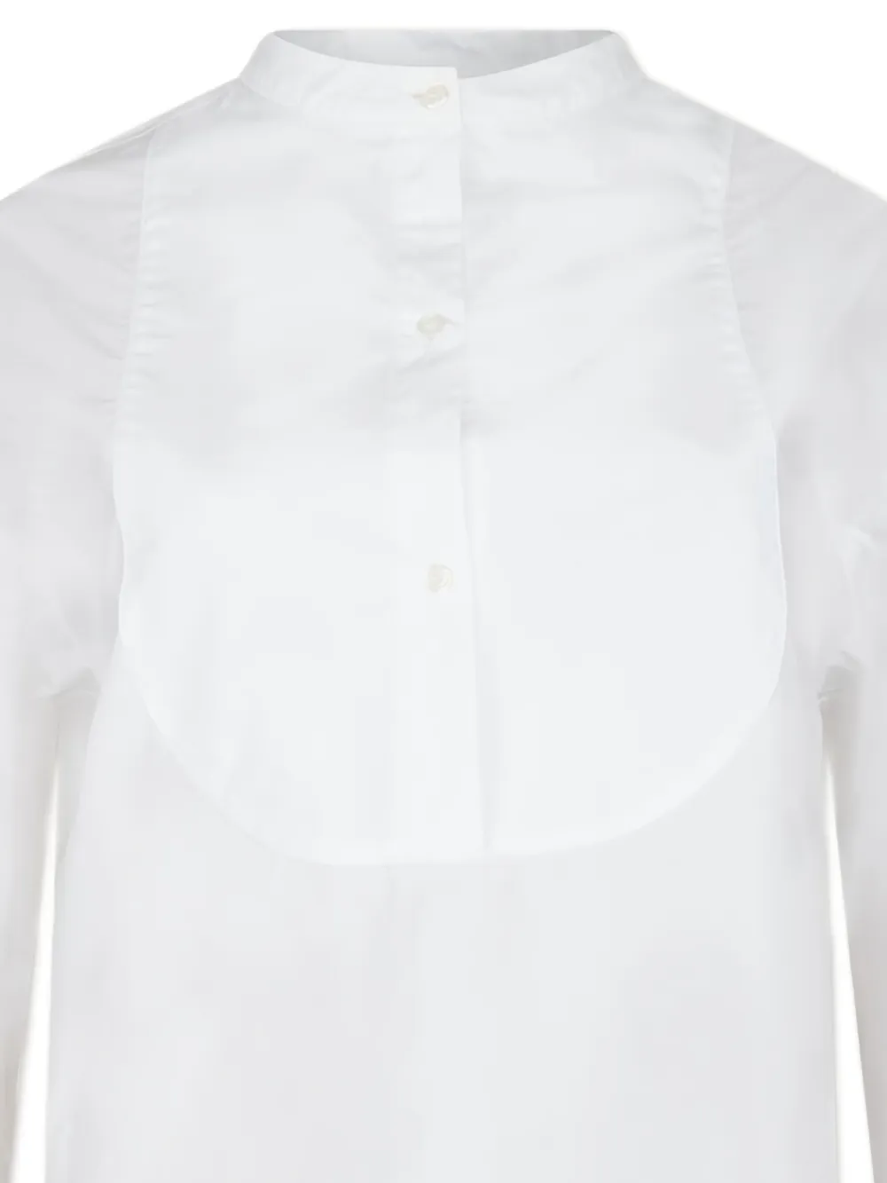 Loulou Studio Long-sleeved Panelled Shirt In White