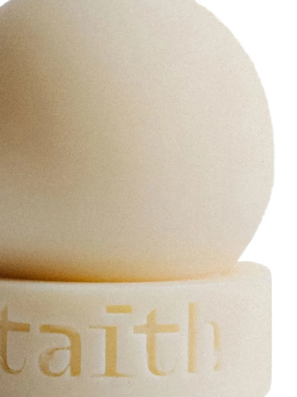 Taith Lu sphere-shaped base candle (250g) - Beige