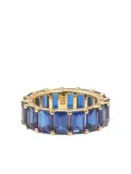 Izabel Display Chunky baguette-emerald ring - Blue