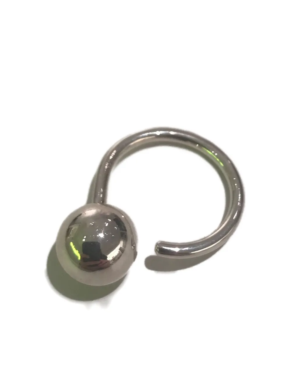 Saskia Diez Mono Sling Ring In Silver