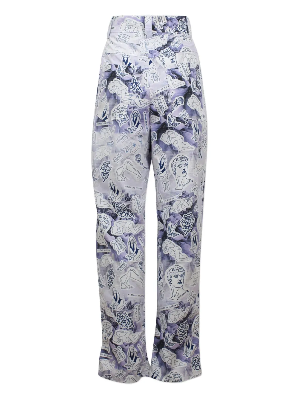 Baum Und Pferdgarten geometric-print trousers Paars
