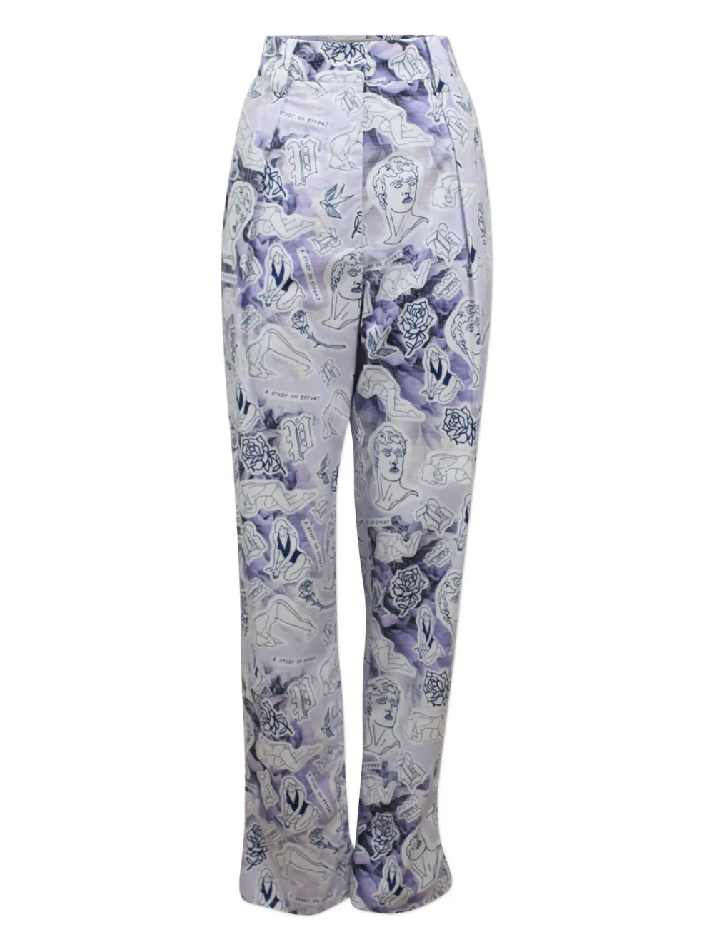 Baum Und Pferdgarten geometric-print trousers Paars